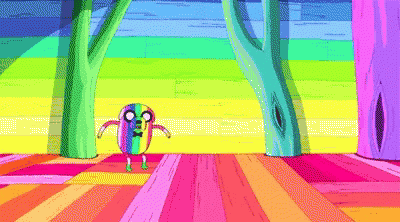 Jake Rainbow Unicorn GIF - Jake Rainbow Unicorn Adventure Time GIFs