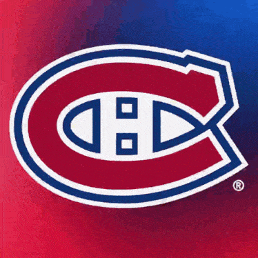 a red white and blue logo for the montreal canadiens hockey team