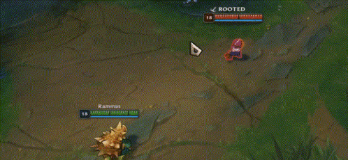 a screenshot of a video game with a person named rooted in the middle