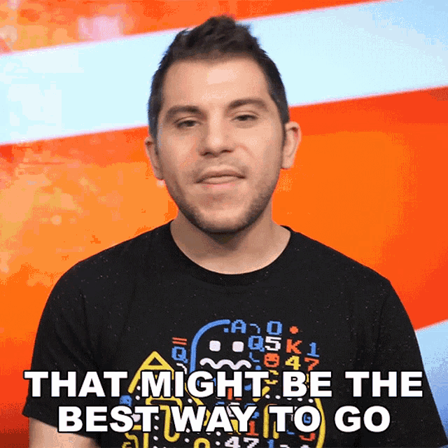 That Might Be The Best Way To Go Shane Luis GIF - That Might Be The Best Way To Go Shane Luis Rerez GIFs