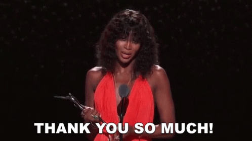 Thank You So Much Naomi Campbell GIF - Thank You So Much Naomi Campbell Naomi GIFs
