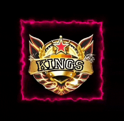a logo for kings with a red star and wings