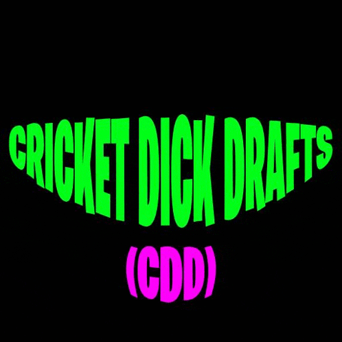 a neon sign that says cricket dick drafts on it