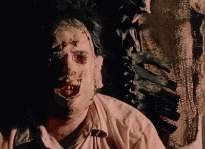 The Texas Chainsaw Massacre Leather Face GIF - The Texas Chainsaw Massacre Leather Face Funny GIFs