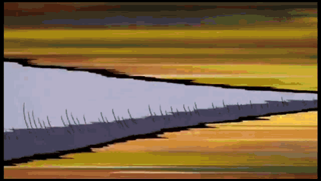 a cartoon drawing of a shark with a sharp tooth