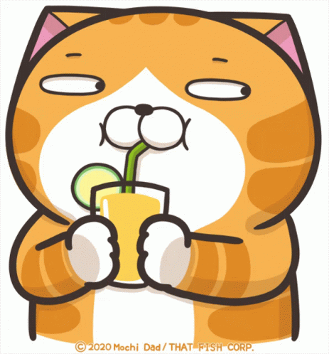 Gato Naranja GIF - Gato Naranja Jugo GIFs