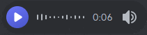 a blue circle with a white arrow pointing to the left and the number 0.06 on the bottom