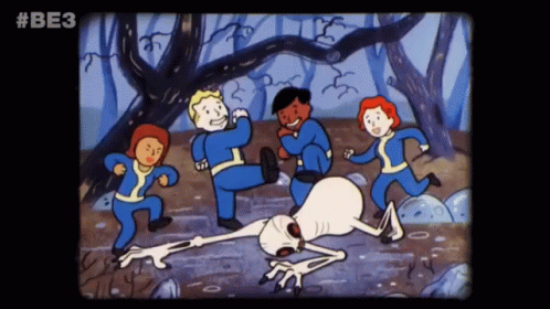Fallout76 Kicking GIF - Fallout76 Kicking Teamwork GIFs