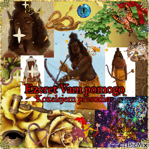 a collage of images with the words ezeret vam pomogo on the bottom