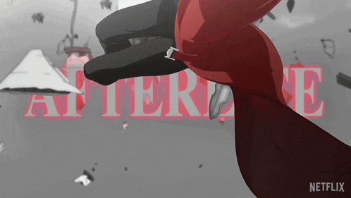 a netflix ad shows a man in a red suit