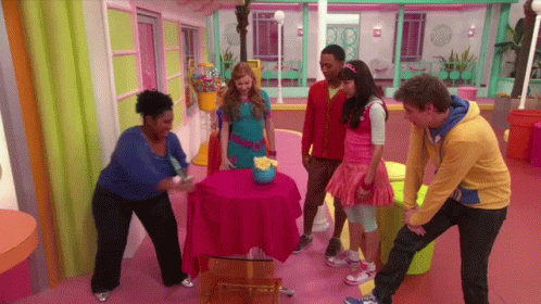 The Fresh Beat Band Melody Takes The Tablecloth Off The Table GIF - The Fresh Beat Band Melody Takes The Tablecloth Off The Table Tablecloth GIFs