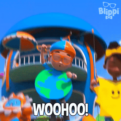 Woohoo Blippi GIF - Woohoo Blippi Blippi Wonders Educational Cartoons For Kids GIFs