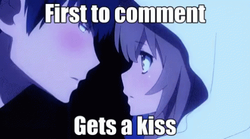 Kiss Anime GIF - Kiss Anime First To Comment GIFs