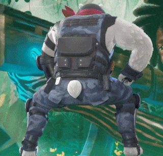 a man in a military uniform has a white tail on the back of his pants