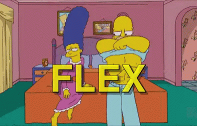 Flex Flexing GIF - Flex Flexing Homer GIFs
