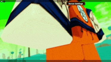 a screenshot of a video game shows the server settings