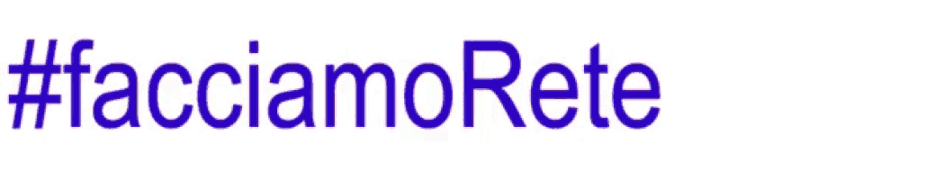 a purple sign that says #facciamoevoluzione