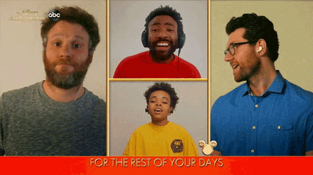 a collage of men with the words for the rest of your days