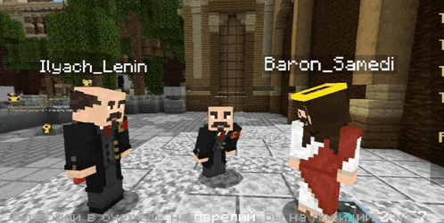 ilyach lenin and baron samedi are standing next to each other