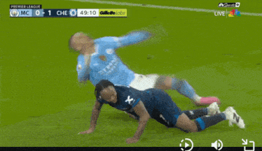 a soccer game is being played in the premier league sponsored by gillette labs