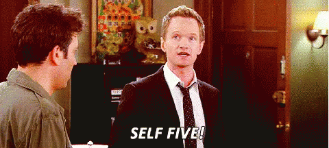 When No One Will Laugh At My Joke GIF - High Five Himym Neil Patrick Harris GIFs