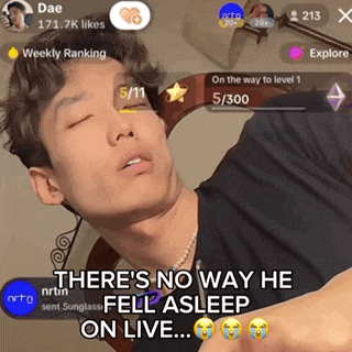 a man with his eyes closed says there 's no way he fell asleep on live ..