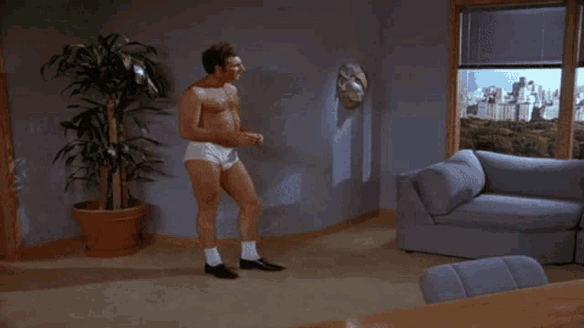 Kramer Seinfeld GIF - Kramer Seinfeld Underwear GIFs