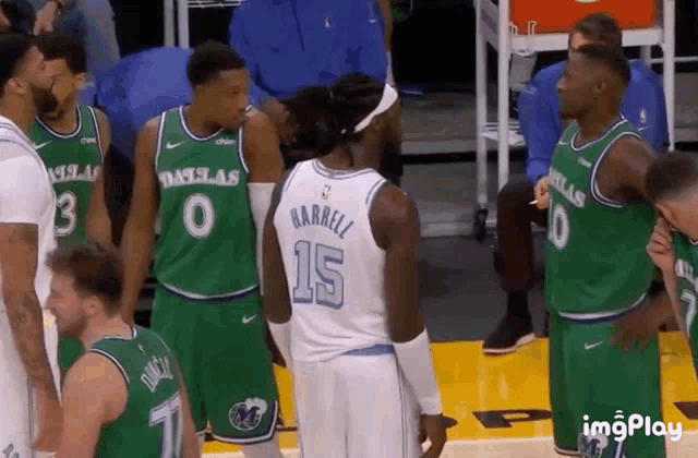a group of dallas basketball players including harrell