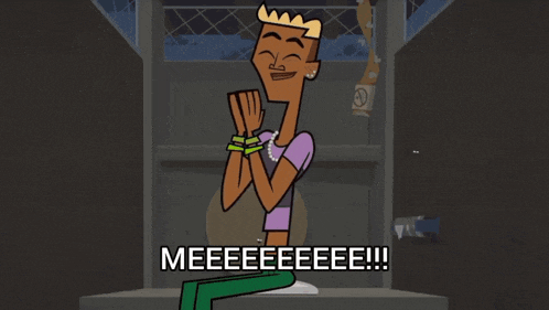 a cartoon of a man with a crown on his head says meeeeeeeee