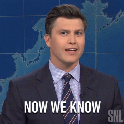 Now We Know Saturday Night Live GIF