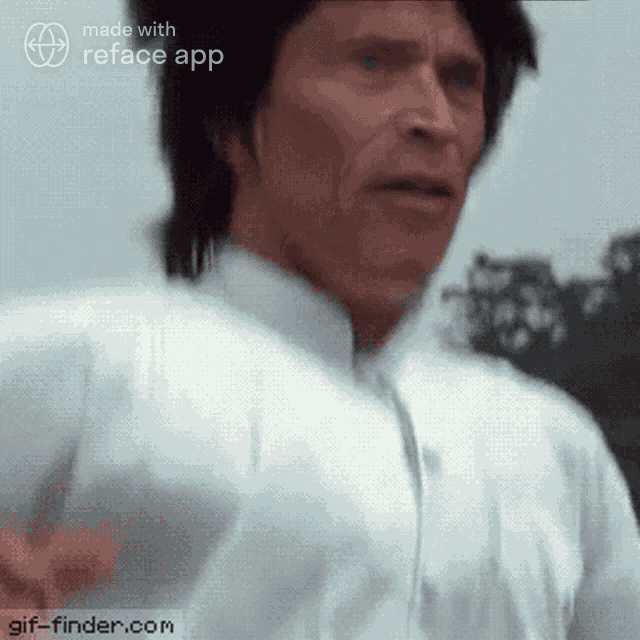 Willem Dafoe Bruce Lee GIF