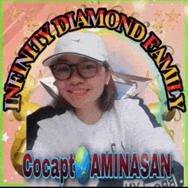a picture of a woman with the name cocapt aminasan written on it