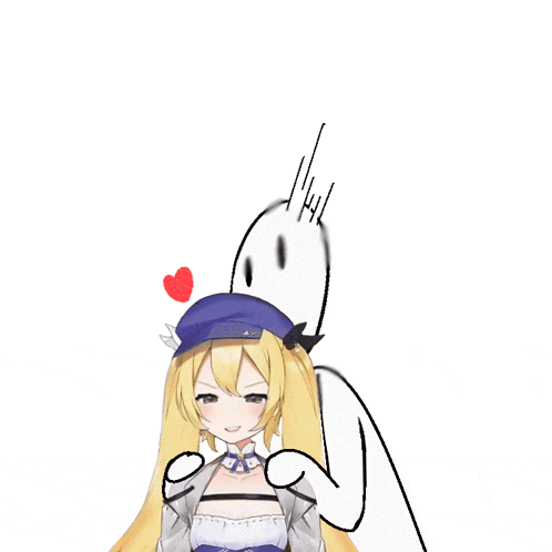 a drawing of a girl wearing a blue hat