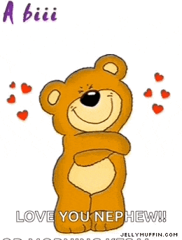 a teddy bear with its arms outstretched and the words `` a big hug ... from me to u ''