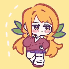 a cartoon drawing of a girl with wings and a purple shirt .