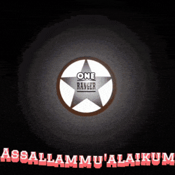 a sign that says one ranger and assalamu 'alaikum