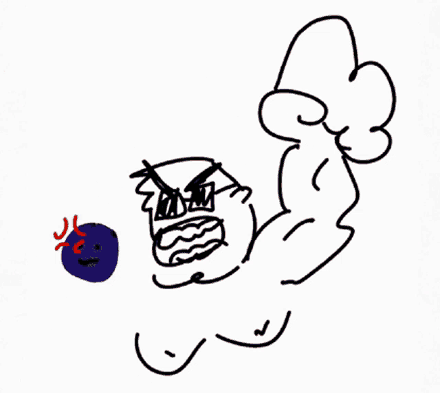 a black and white drawing of a person with a red heart in their hand