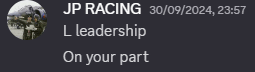 a screenshot of jp racing 's facebook page