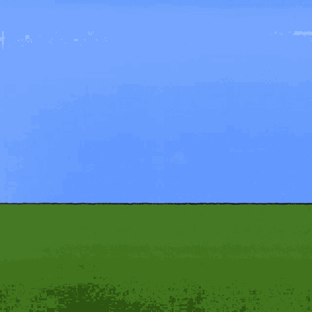 the letter e and the letter m are stacked on top of each other in a field