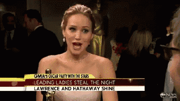 gma 's oscar party with the stars leading ladies steal the night lawrence and hathaway shine abc news