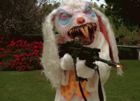 Scary Easter GIF - Scary Easter Bunny GIFs