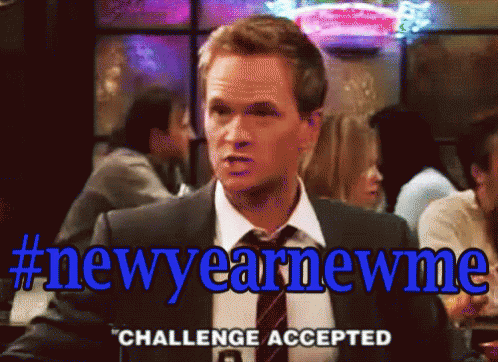 New Year New Me GIF - New Year New Me Challenge Accepted Barney GIFs