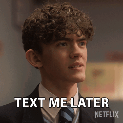 Text Me Later Charlie Spring GIF - Text Me Later Charlie Spring Heartstopper GIFs