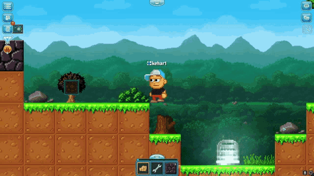 a screenshot of a video game with the name kehari on the bottom right