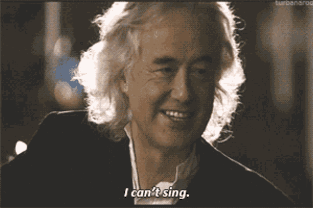 Led Zeppelin I Cant Sing GIF - Led Zeppelin I Cant Sing Jimmy Page GIFs