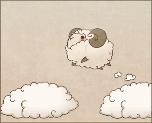 Sheep Anime GIF - Sheep Anime Clouds GIFs