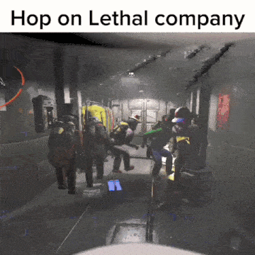 Hop On Lethal Company GIF - Hop On Lethal Company Lethal Company GIFs