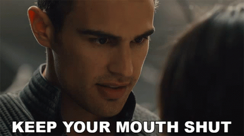 Keep Your Mouth Shut Theo James GIF - Keep Your Mouth Shut Theo James Four GIFs