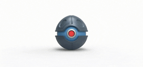 a gray ball with holes in it is on a white background