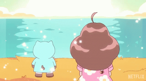 Looking By The Beach Bee GIF - Looking By The Beach Bee Puppycat GIFs